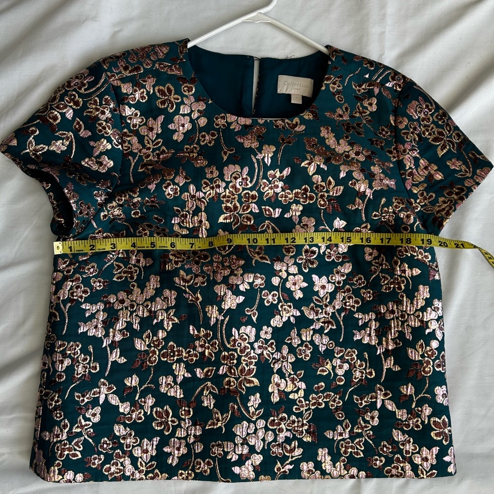 Floral Brocade Shirt J Crew Collection - Picture 6 of 11